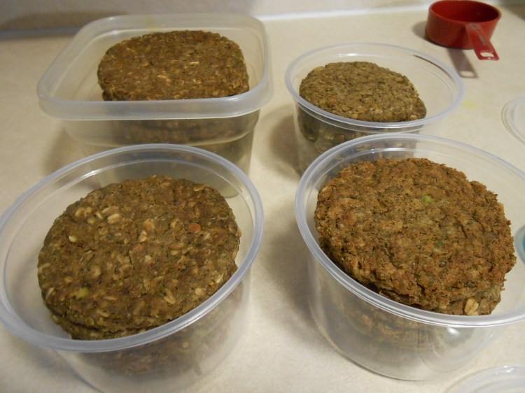 ORIGINAL ANIMAL-FREE BURGERS PACKED IN CONTAINERS