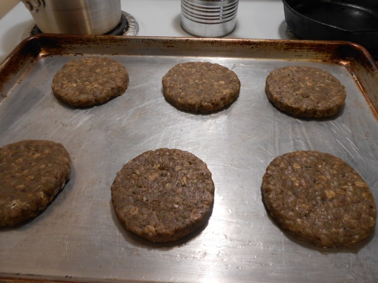 ORIGINAL ANIMAL-FREE BURGERS PATTIES COOKED PAN