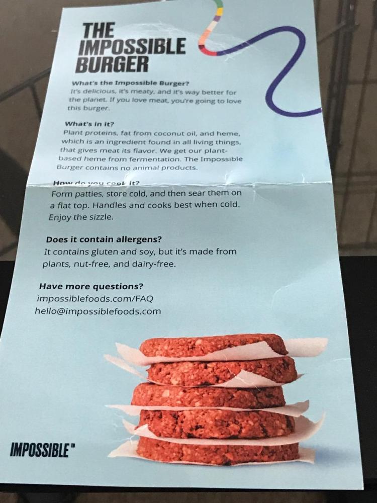 THE IMPOSSIBLE BURGER