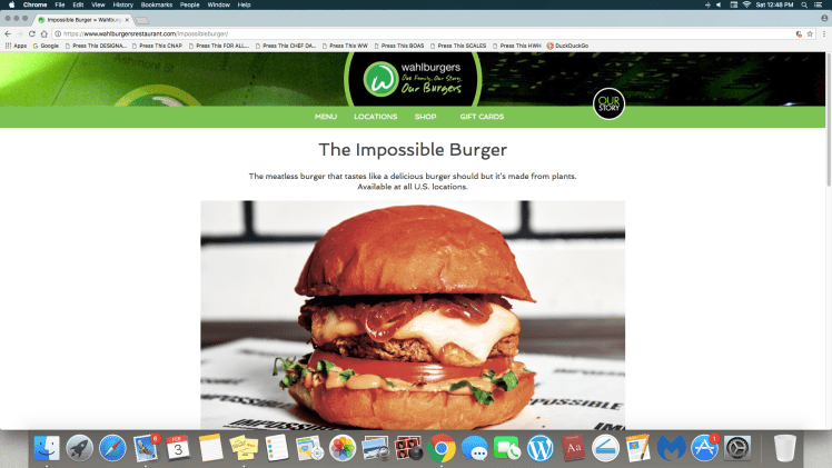 WAHLBURGERS IMPOSSIBLE BURGER