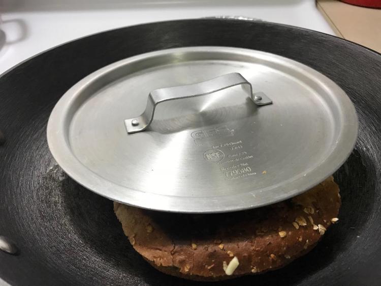 LID TO PAN GRILLED CHEESE MELT 1