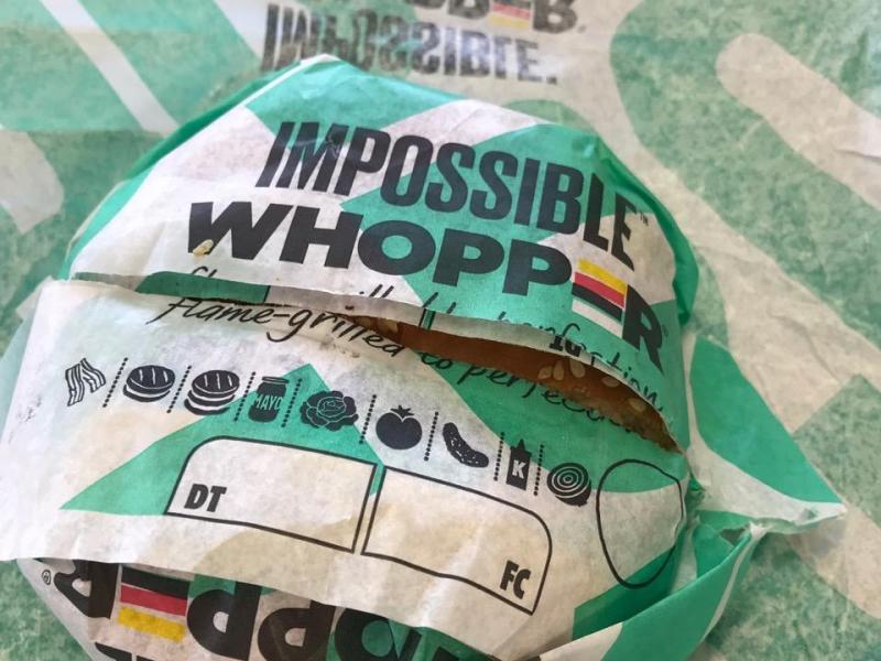 BURGER KING IMPOSSIBLE&nbsp;WHOPPER